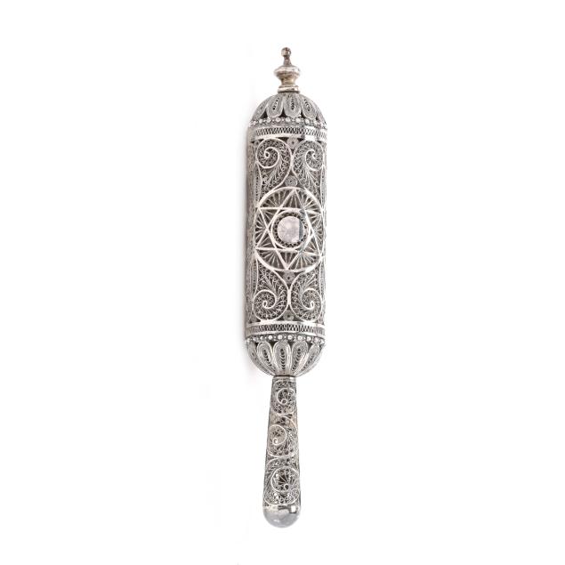 judaica-silver-and-silver-filigree-esther-scroll-case
