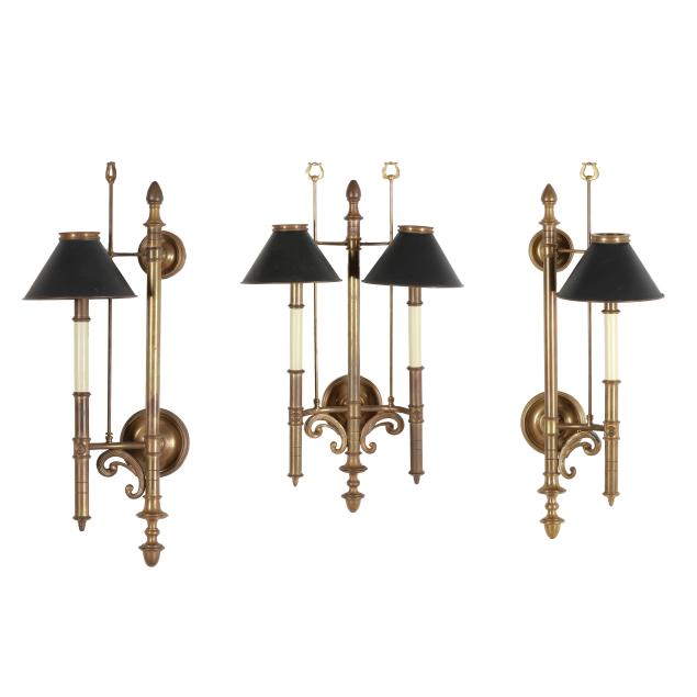 chapman-three-brass-regency-style-candelabra-sconces