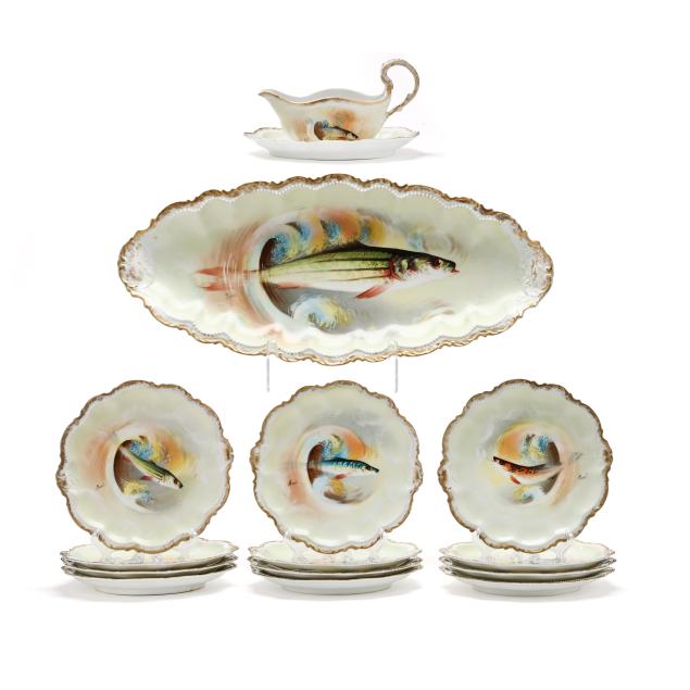 limoges-coronet-porcelain-dinnerware-with-hand-painted-fish