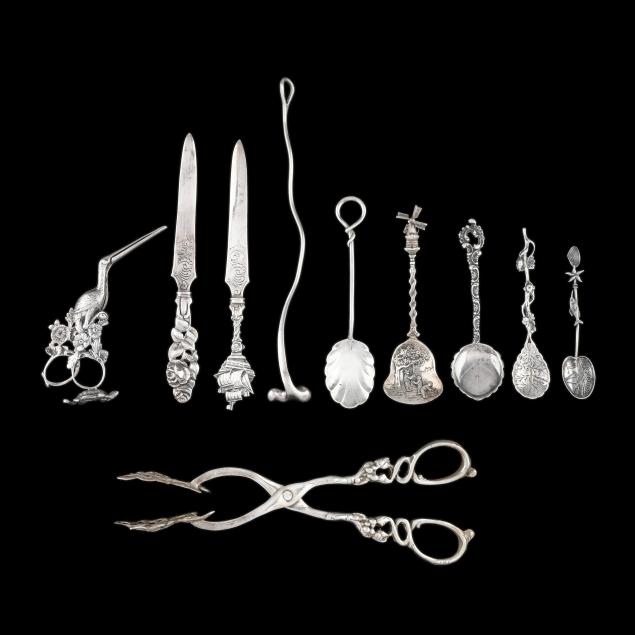 collection-of-ten-unusual-silver-flatware-items