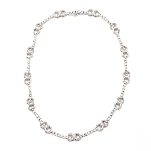 white-gold-and-diamond-necklace