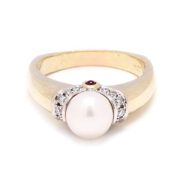 bi-color-gold-pearl-and-diamond-ring