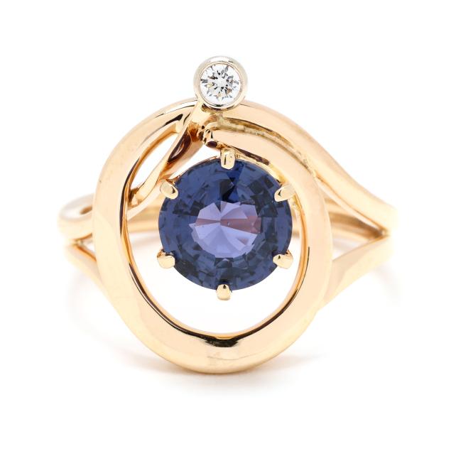 gold-purple-sapphire-and-diamond-ring