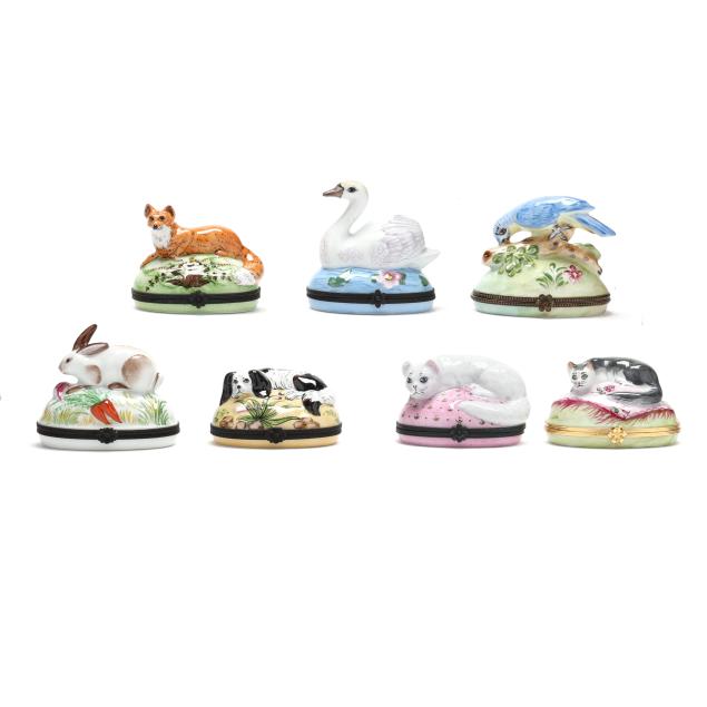 seven-limoges-animal-form-porcelain-pill-boxes