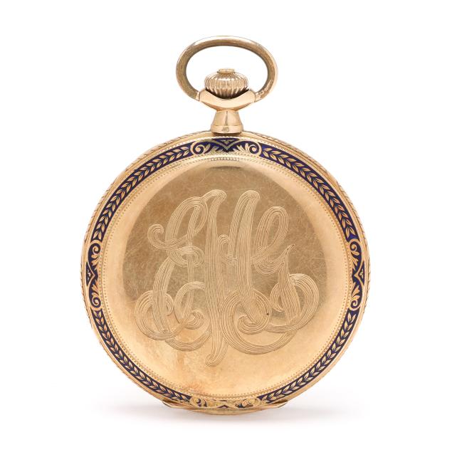 gold-and-enamel-hunter-case-pocket-watch