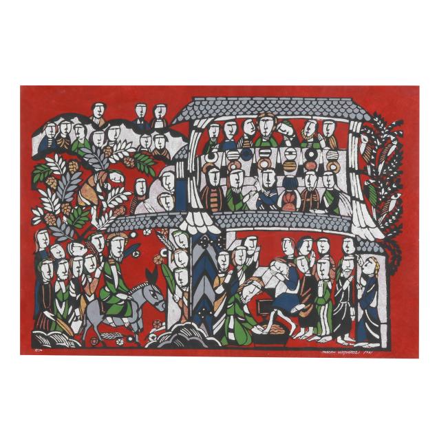 sadao-watanabe-japanese-1913-1996-i-a-narrative-of-the-life-of-jesus-christ-i