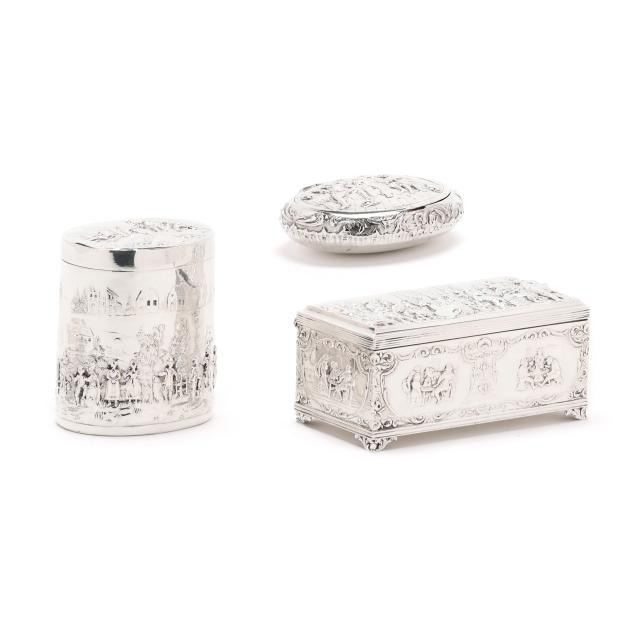 three-continental-silver-repousse-boxes