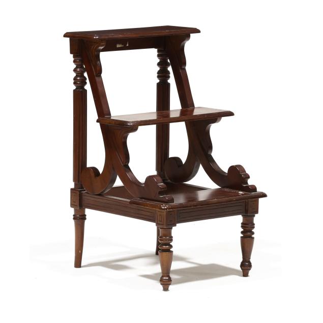 regency-style-mahogany-library-steps