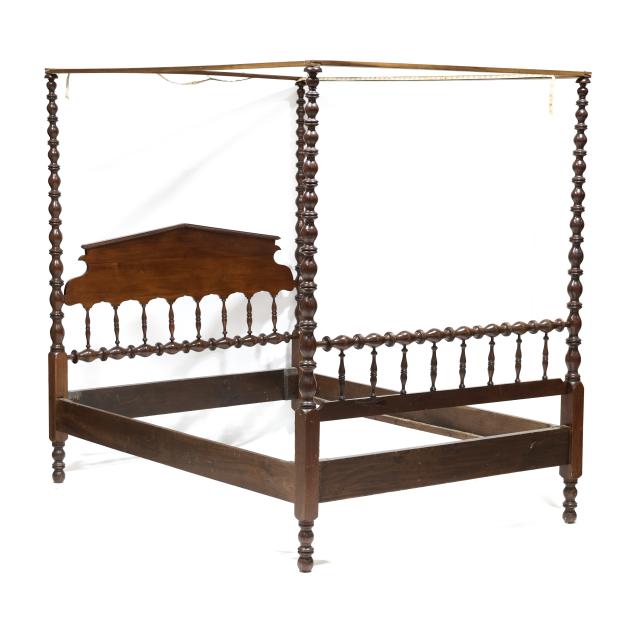 late-classical-walnut-full-size-tall-post-bed-with-tester