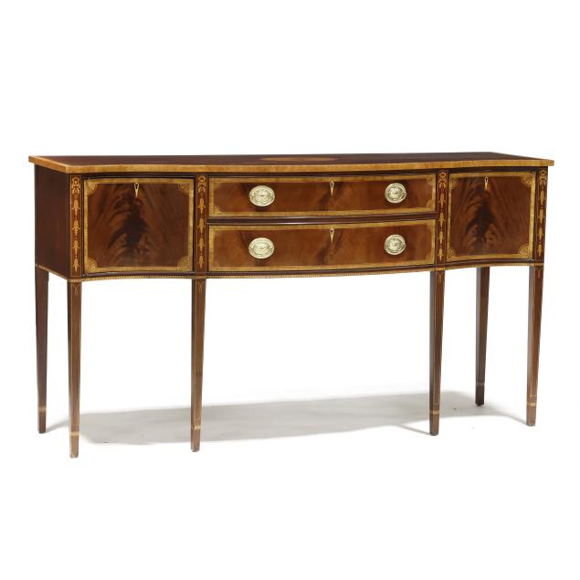 council-federal-style-inlaid-serpentine-front-sideboard