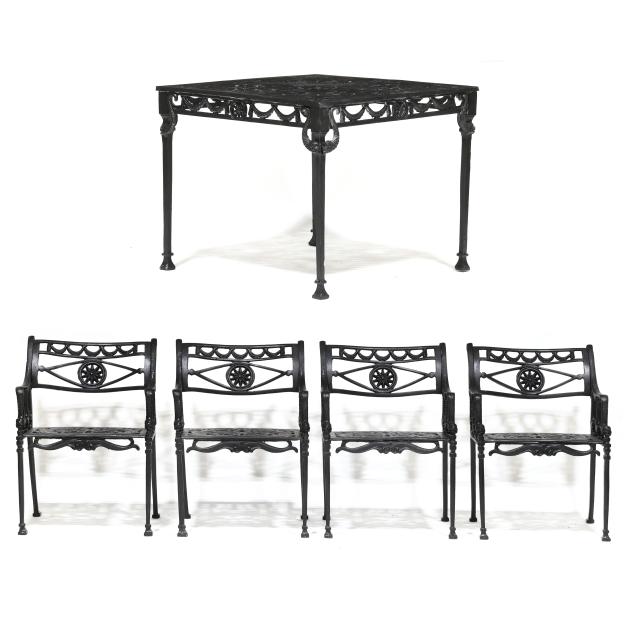 style-of-kenneth-lynch-sons-i-star-and-dolphin-i-five-piece-patio-set