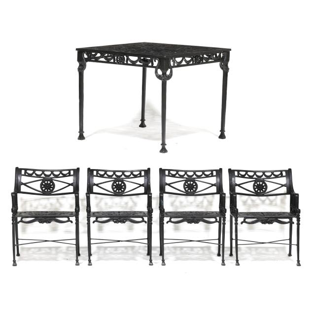 style-of-kenneth-lynch-sons-i-star-and-dolphin-i-five-piece-patio-set