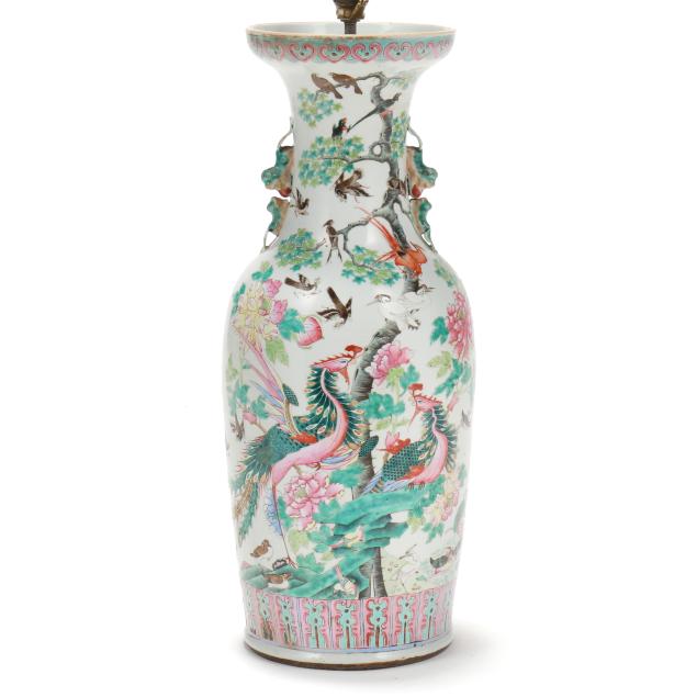 a-large-chinese-porcelain-famille-rose-double-phoenix-vase-lamp