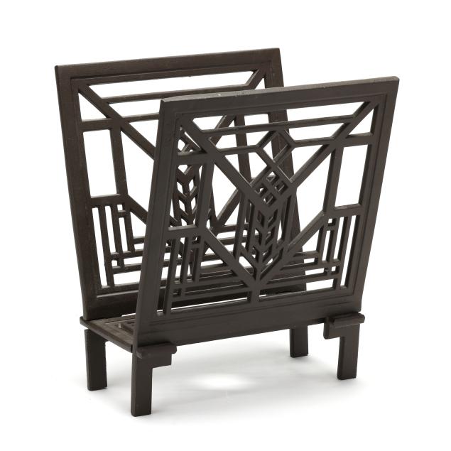 after-frank-lloyd-wright-metal-magazine-rack