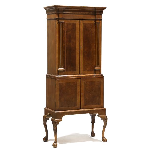 century-chippendale-style-carved-and-inlaid-mahogany-linen-press-on-frame