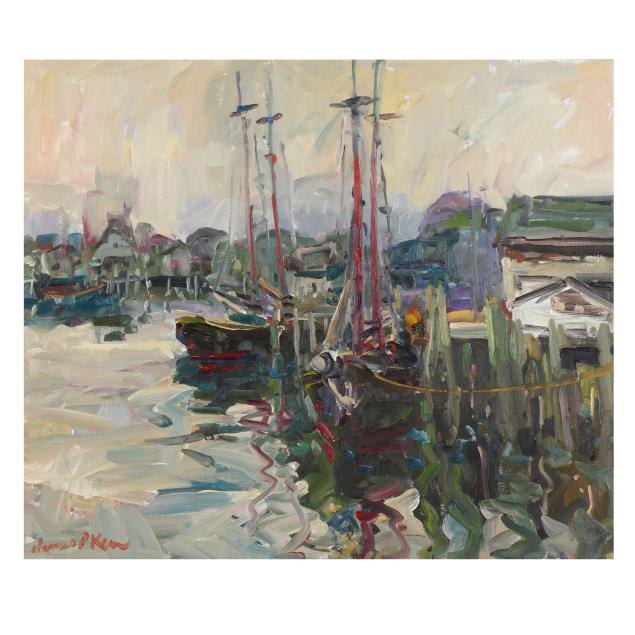 james-p-kerr-american-b-1953-i-two-gloucester-schooners-i