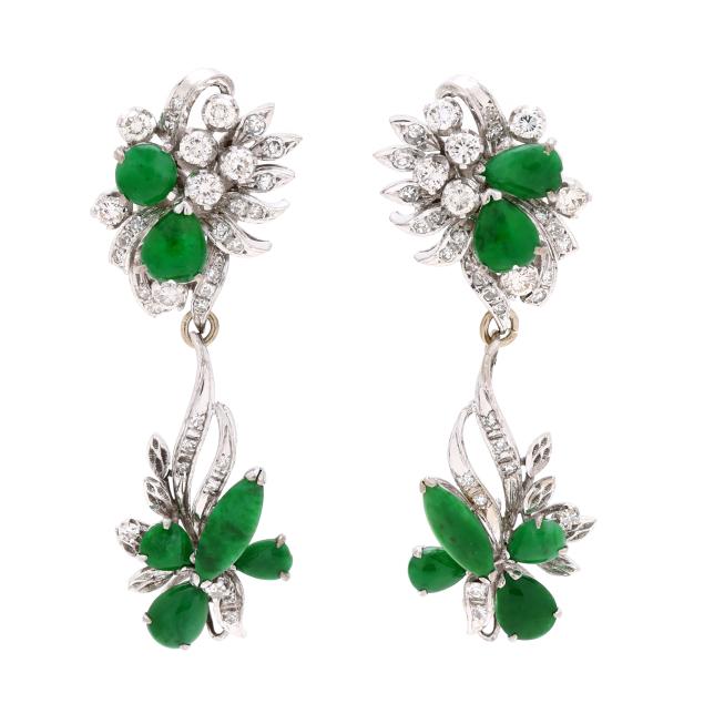 white-metal-jadeite-jade-and-diamond-drop-earrings