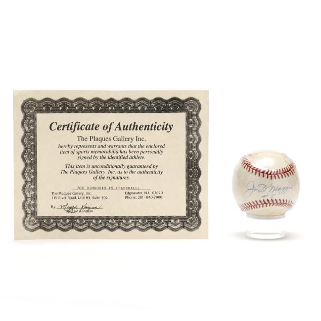 joe-dimaggio-signed-baseball-with-certificate-of-authenticity