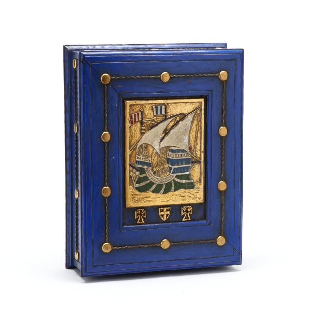 carved-and-painted-wood-box-with-ship