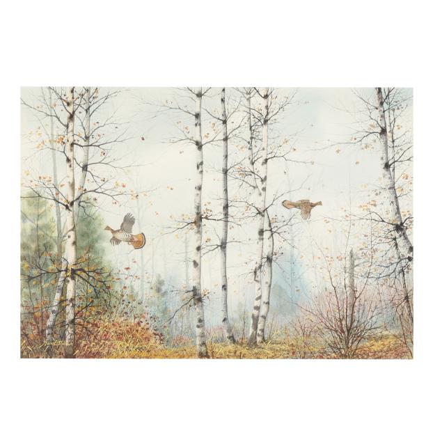 gary-e-neel-american-20th-century-ruffed-grouse-in-flight