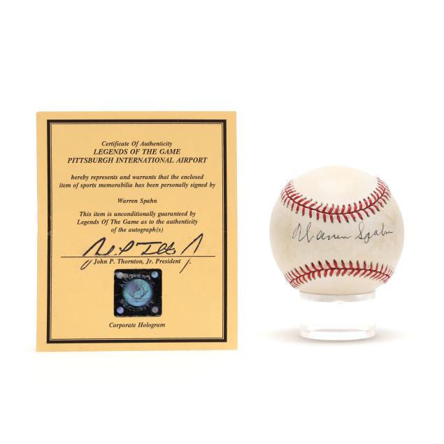 warren-spahn-signed-baseball-with-letter