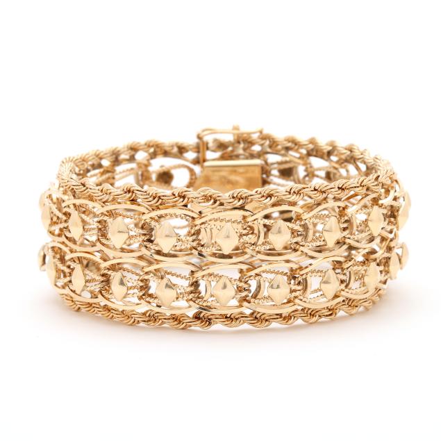 vintage-wide-woven-gold-bracelet
