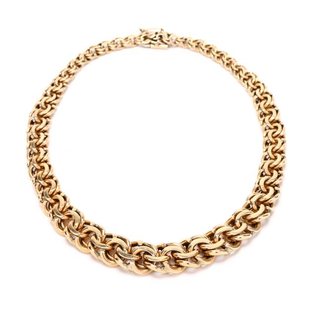gold-link-choker-necklace