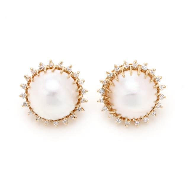 gold-mabe-pearl-and-diamond-earrings