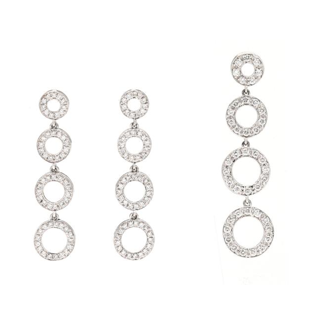 white-gold-and-diamond-circle-motif-pendant-and-earrings