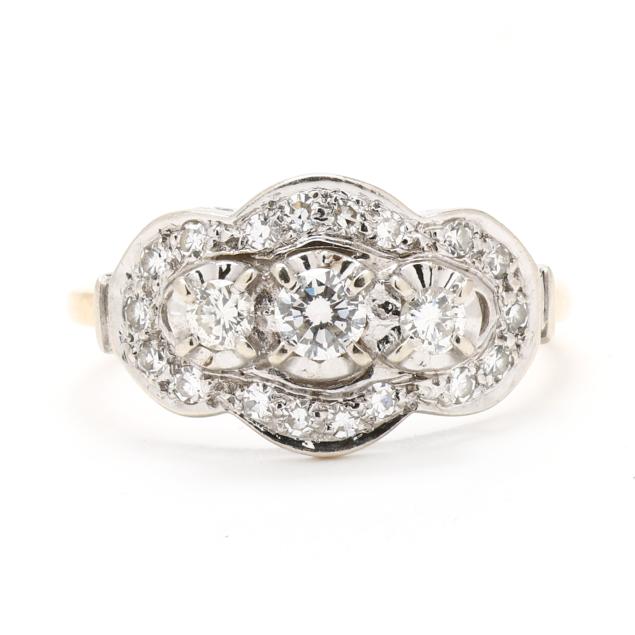 vintage-bi-color-gold-and-diamond-ring