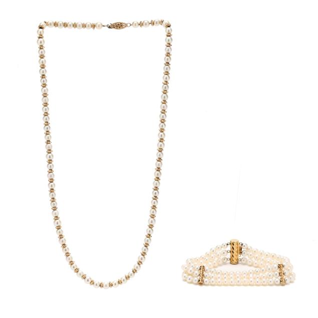 gold-and-pearl-necklace-and-bracelet