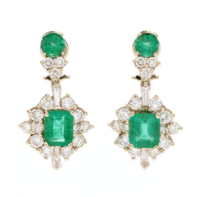 gold-emerald-and-diamond-earrings