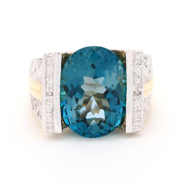 bi-color-gold-and-blue-topaz-ring