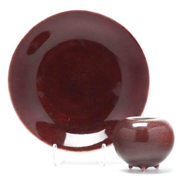 two-chinese-copper-red-porcelain-artworks