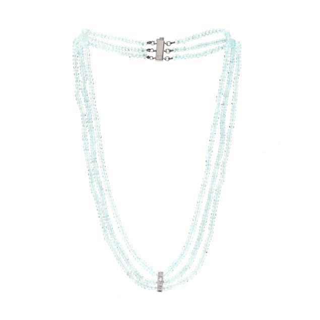 white-gold-aquamarine-and-diamond-choker