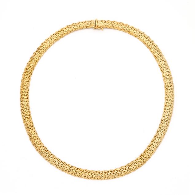 gold-woven-design-necklace-italy