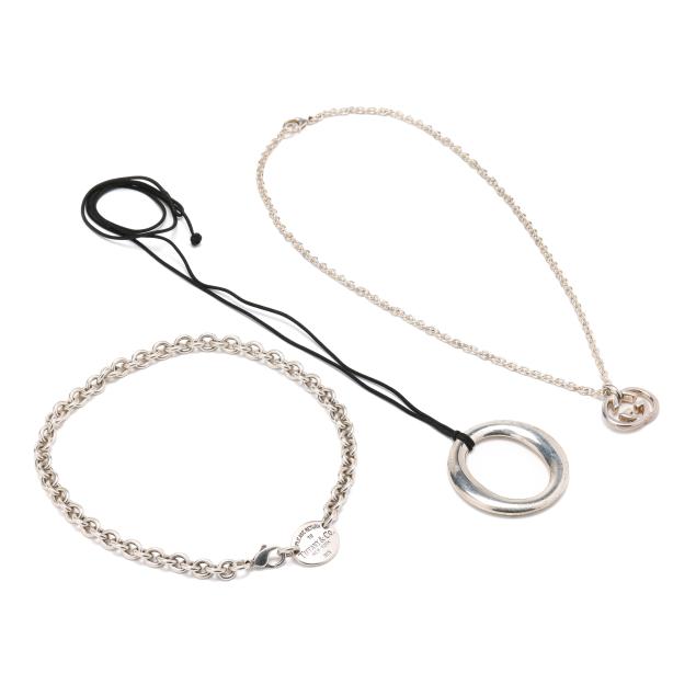 three-sterling-silver-necklaces-tiffany-co-gucci