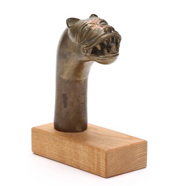 an-indian-brass-lion-head-dagger-hilt