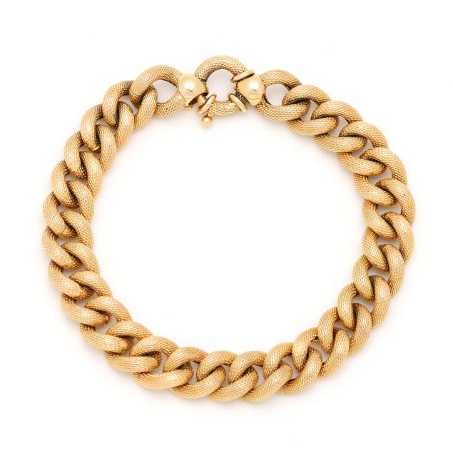 gold-curb-link-bracelet-italy