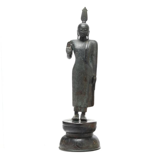 a-sri-lankan-copper-alloy-standing-buddha
