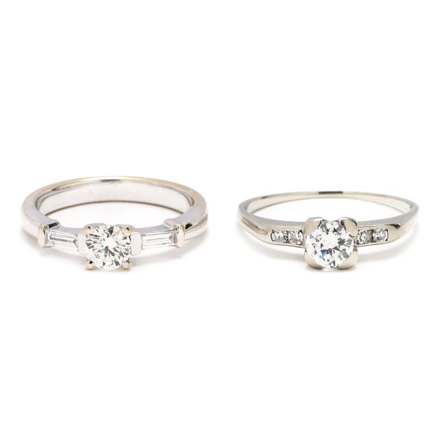 two-white-gold-and-diamond-rings