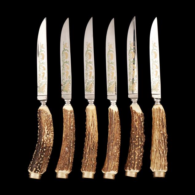 cased-set-of-six-german-stag-handled-steak-knives