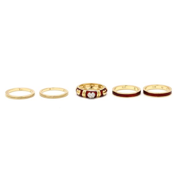 gold-enamel-and-diamond-ring-stack-hidalgo