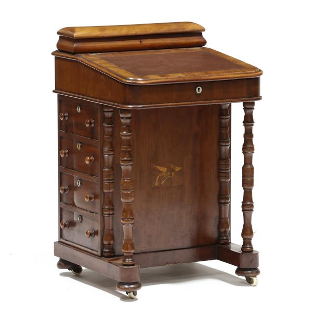 georgian-inlaid-mahogany-davenport