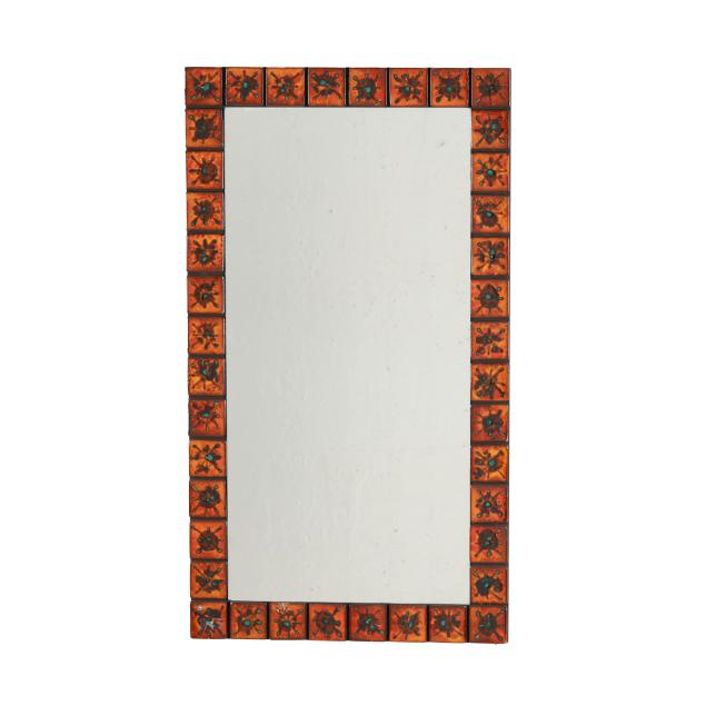 mid-century-enamel-tile-mirror