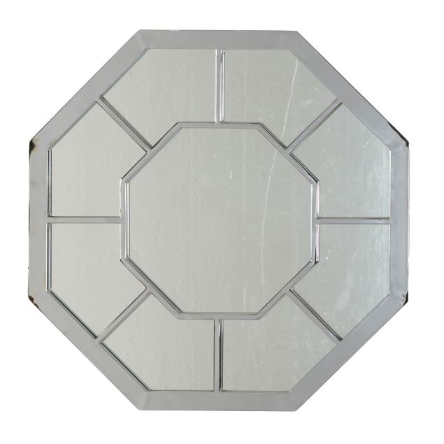 hollywood-regency-chrome-octagonal-mirror