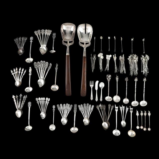 collection-of-peruvian-silver-flatware