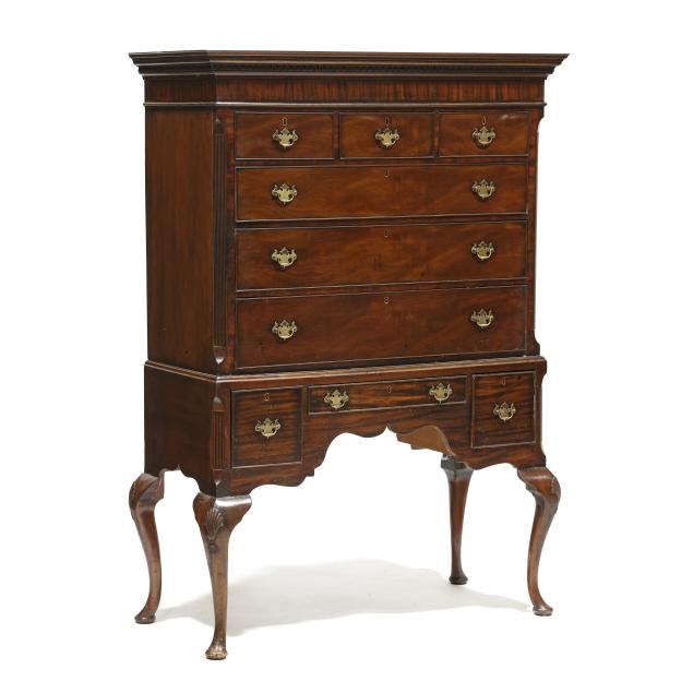 antique-english-queen-anne-style-mahogany-chest-on-frame