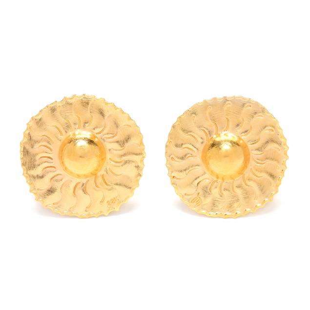 high-karat-gold-sunburst-earrings-jean-mahie