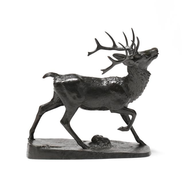 antoine-louis-barye-french-1796-1875-i-cerf-debout-i